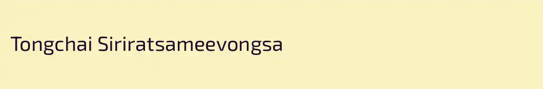 Tongchai Siriratsameevongsa